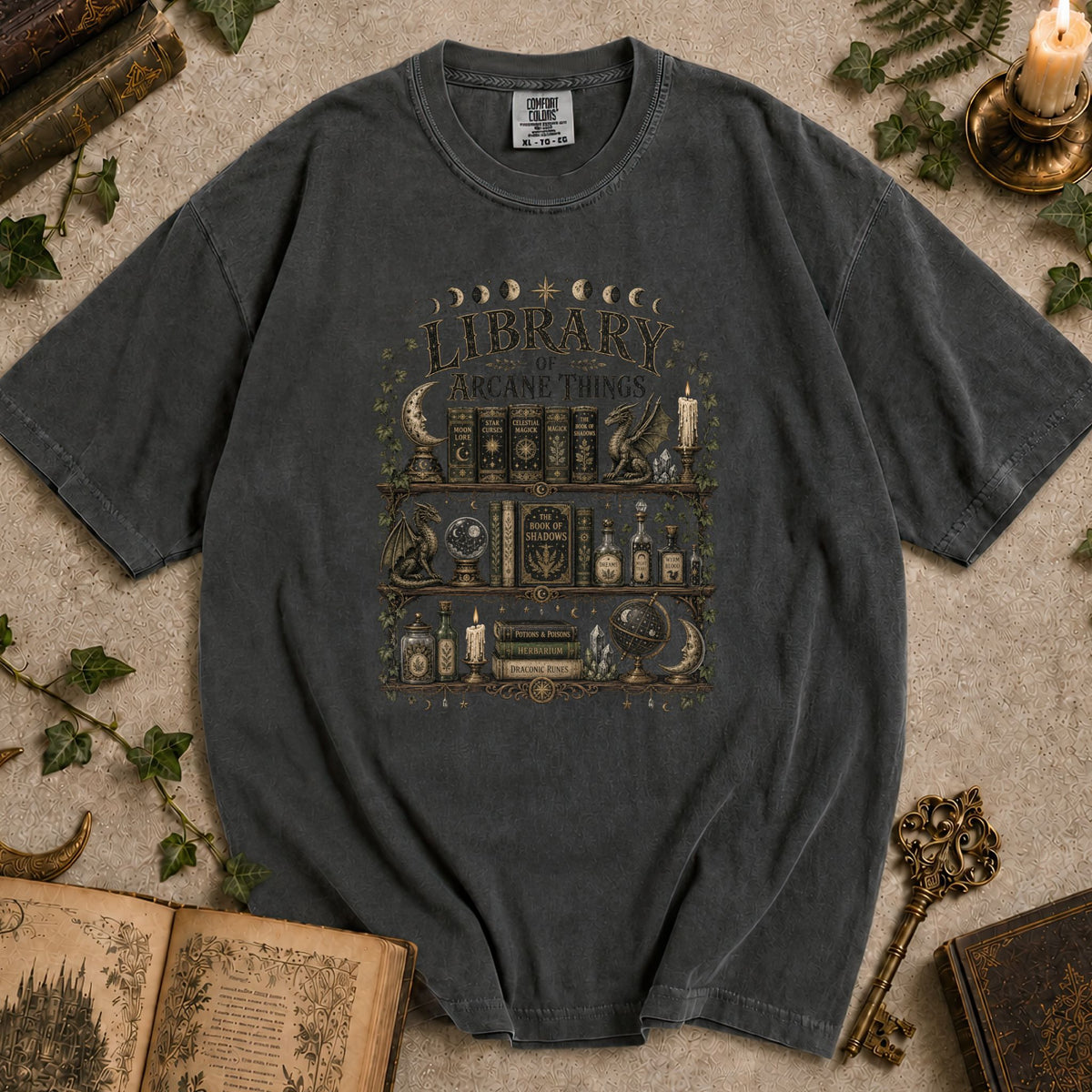 Library of Arcane Things T-shirt