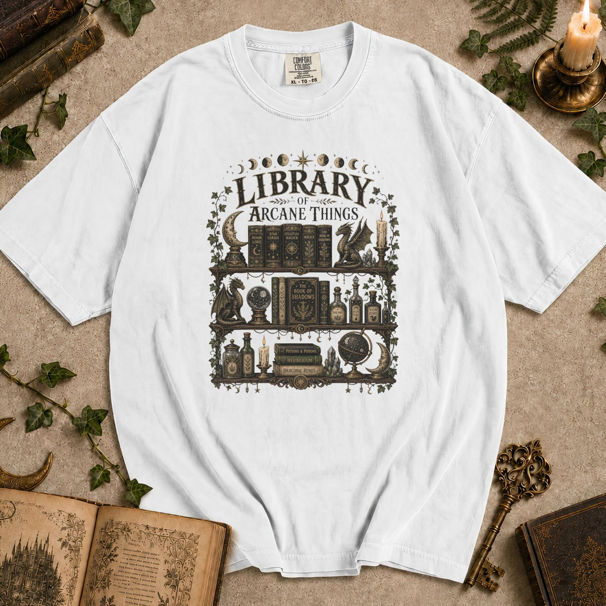 Library of Arcane Things T-shirt