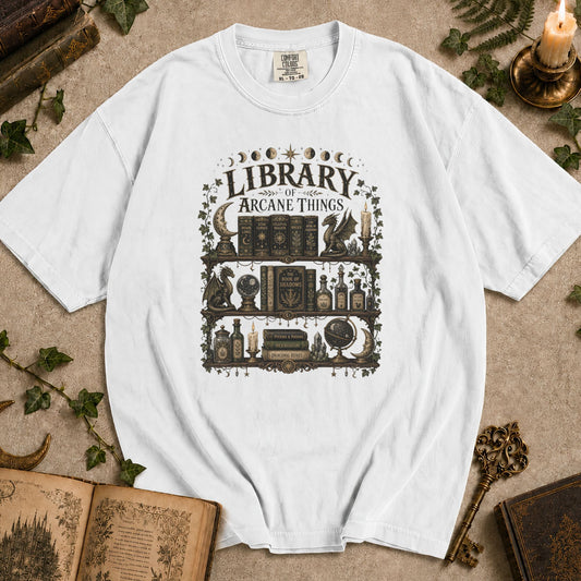 Library of Arcane Things T-shirt