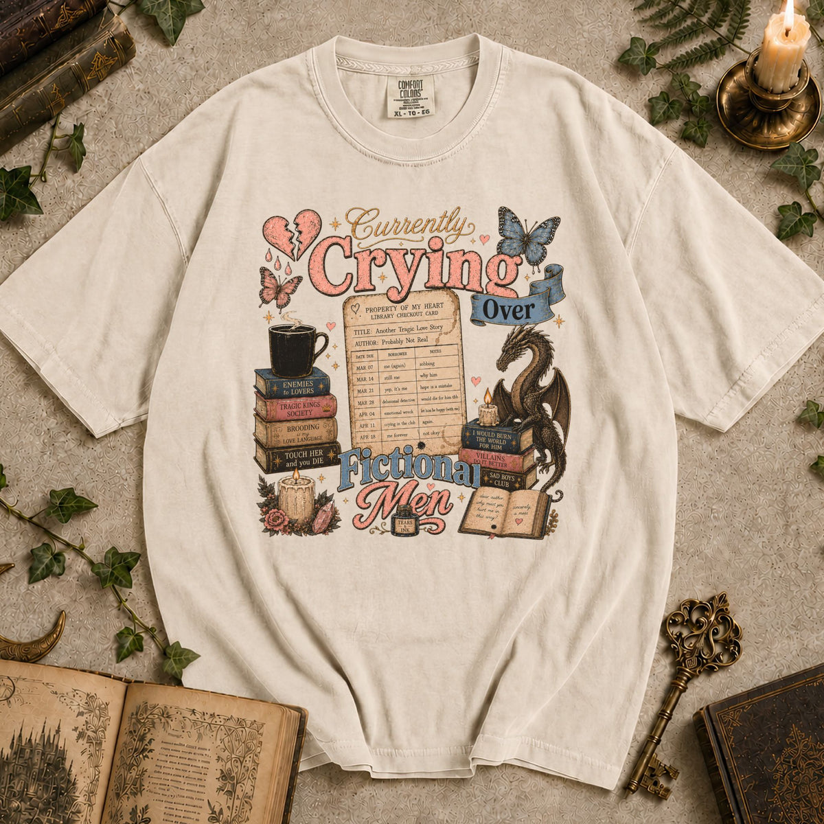 Currently Crying Over Fictional Men T-shirt