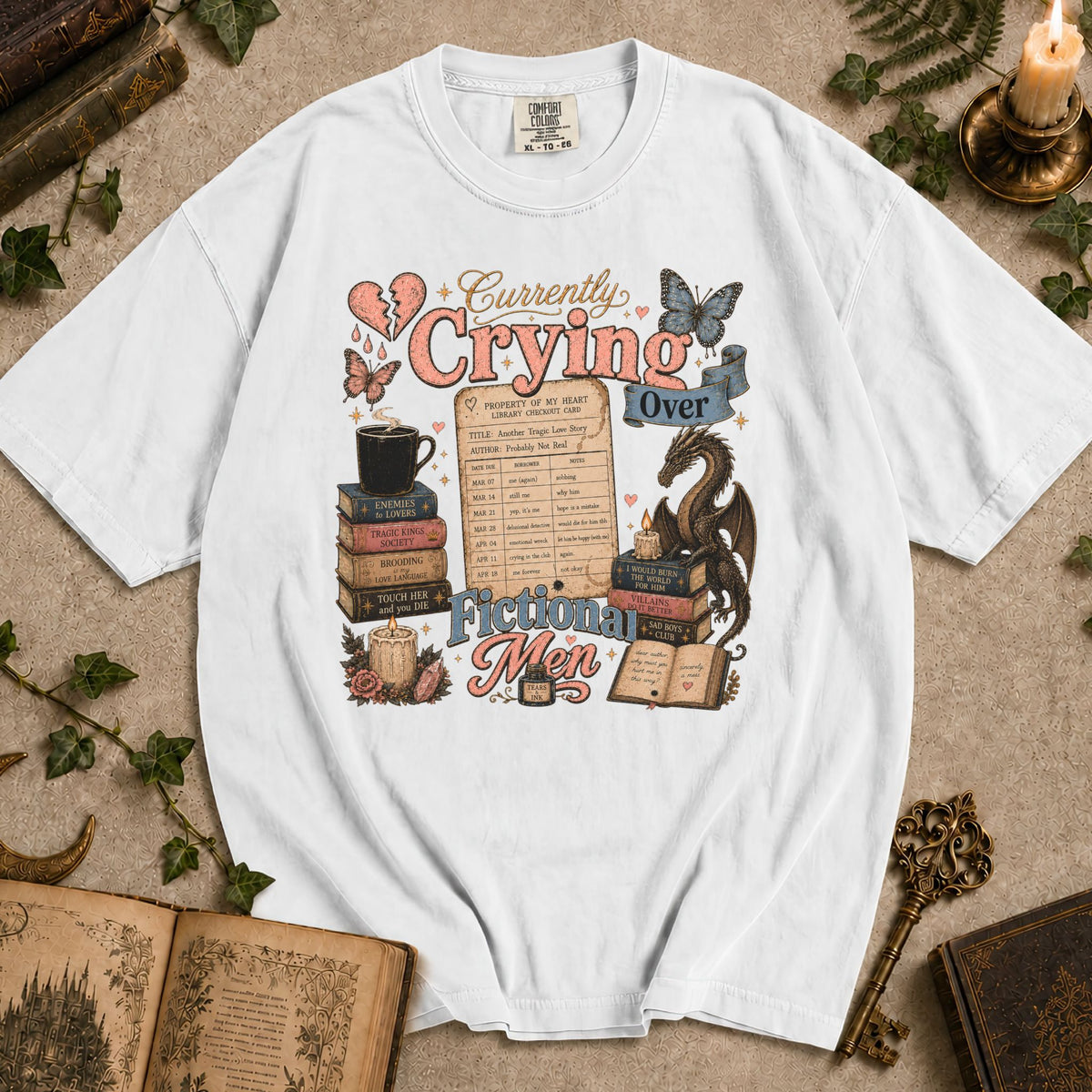 Currently Crying Over Fictional Men T-shirt