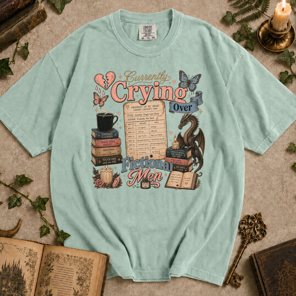 Currently Crying Over Fictional Men T-shirt